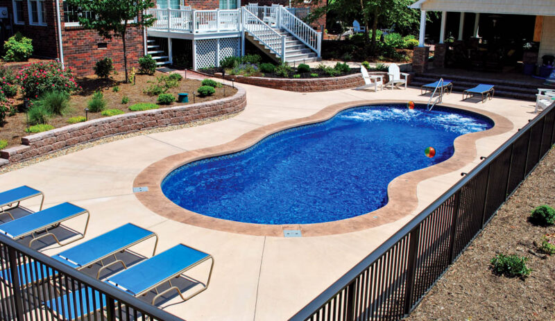 Mediterranean Pool Rfa The Mediterranean™ fiberglass pool design - Leisure Pools Houston
